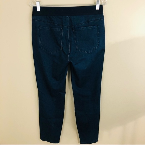 Vintage Free People dark blue skinny jeans, stretchy fit womens size 30 curvy - Picture 4 of 7